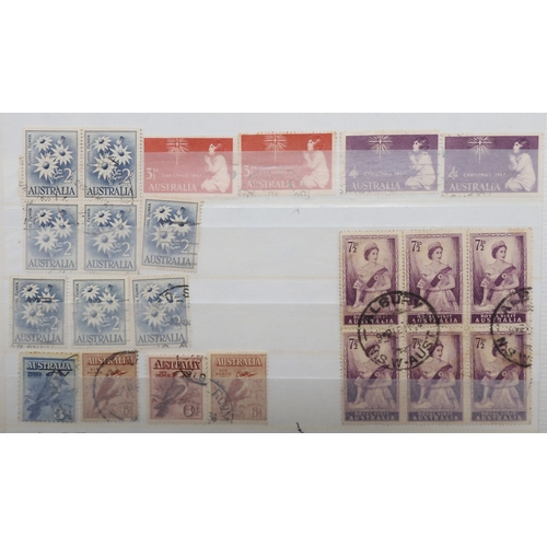 7168 - AUSTRALIA a collection on 7 stock book pages, this collection is bit unorganised however many good a... 