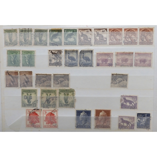 7168 - AUSTRALIA a collection on 7 stock book pages, this collection is bit unorganised however many good a... 