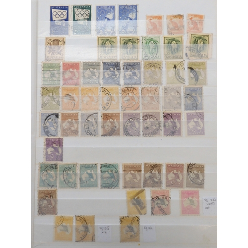 7168 - AUSTRALIA a collection on 7 stock book pages, this collection is bit unorganised however many good a... 