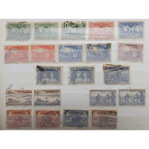 7168 - AUSTRALIA a collection on 7 stock book pages, this collection is bit unorganised however many good a... 