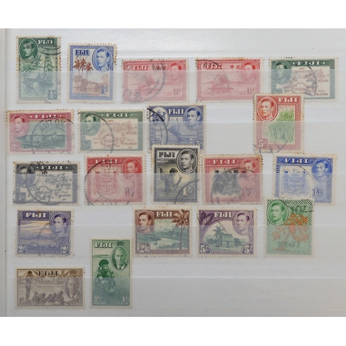 7169 - BRITISH PACIFIC ISLANDS collection 6 stock book pages SOLOMON ISLANDS 1939 set sg60-sg72 mint x 2 an... 