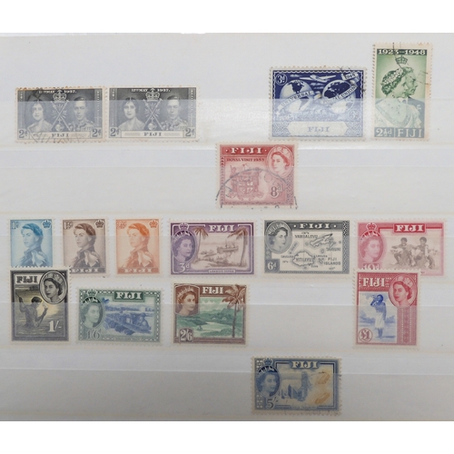 7169 - BRITISH PACIFIC ISLANDS collection 6 stock book pages SOLOMON ISLANDS 1939 set sg60-sg72 mint x 2 an... 