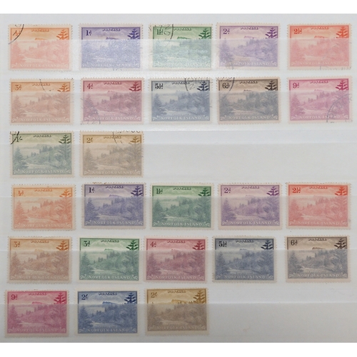7169 - BRITISH PACIFIC ISLANDS collection 6 stock book pages SOLOMON ISLANDS 1939 set sg60-sg72 mint x 2 an... 