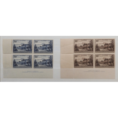 7169 - BRITISH PACIFIC ISLANDS collection 6 stock book pages SOLOMON ISLANDS 1939 set sg60-sg72 mint x 2 an... 