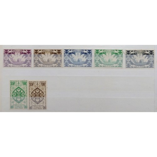 7169 - BRITISH PACIFIC ISLANDS collection 6 stock book pages SOLOMON ISLANDS 1939 set sg60-sg72 mint x 2 an... 