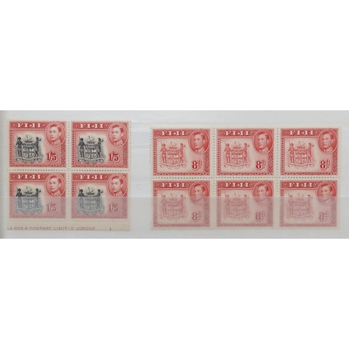 7169 - BRITISH PACIFIC ISLANDS collection 6 stock book pages SOLOMON ISLANDS 1939 set sg60-sg72 mint x 2 an... 