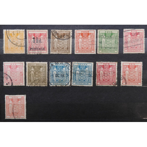 7170 - NEW ZEALAND an unorganised collection i a blue stock book, well worth looking through, to include Ch... 