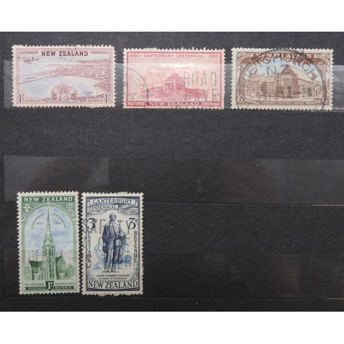 7170 - NEW ZEALAND an unorganised collection i a blue stock book, well worth looking through, to include Ch... 