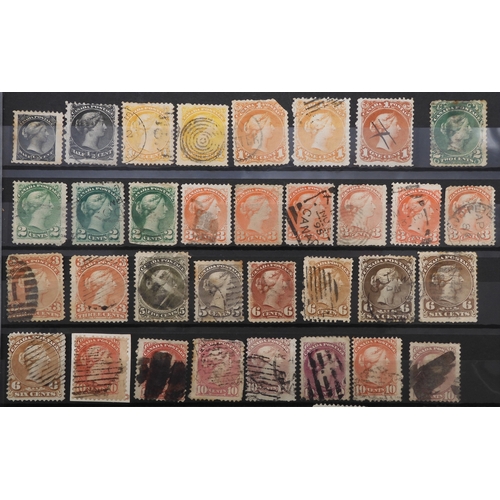 7175 - CANADA a collection in a green stock book&nbsp; from 1838 including large heads to 15c with shades, ... 