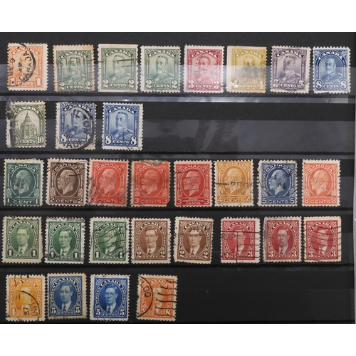 7175 - CANADA a collection in a green stock book&nbsp; from 1838 including large heads to 15c with shades, ... 