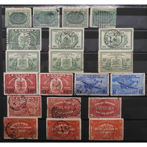 7175 - CANADA a collection in a green stock book&nbsp; from 1838 including large heads to 15c with shades, ... 