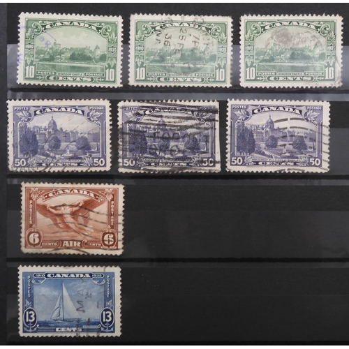 7175 - CANADA a collection in a green stock book&nbsp; from 1838 including large heads to 15c with shades, ... 