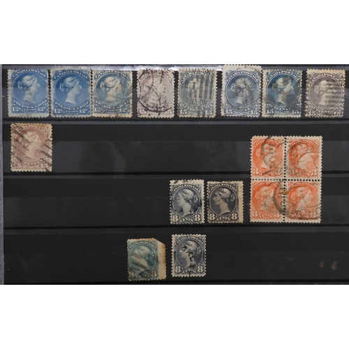 7175 - CANADA a collection in a green stock book&nbsp; from 1838 including large heads to 15c with shades, ... 