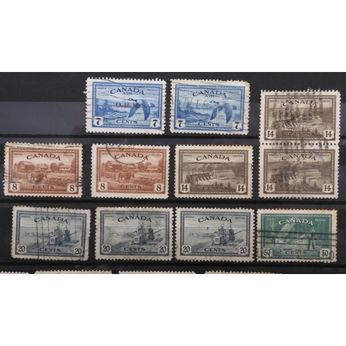 7175 - CANADA a collection in a green stock book&nbsp; from 1838 including large heads to 15c with shades, ... 