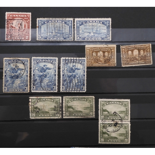 7175 - CANADA a collection in a green stock book&nbsp; from 1838 including large heads to 15c with shades, ... 
