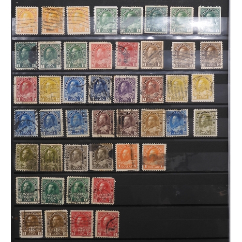 7175 - CANADA a collection in a green stock book&nbsp; from 1838 including large heads to 15c with shades, ... 