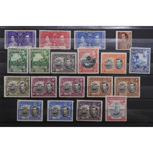 7178 - GRENADA various&nbsp;Victorian mint and used to include tet-beche 1d double pair and tete-beche 6d, ... 