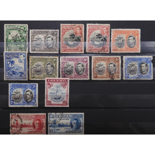 7178 - GRENADA various&nbsp;Victorian mint and used to include tet-beche 1d double pair and tete-beche 6d, ... 