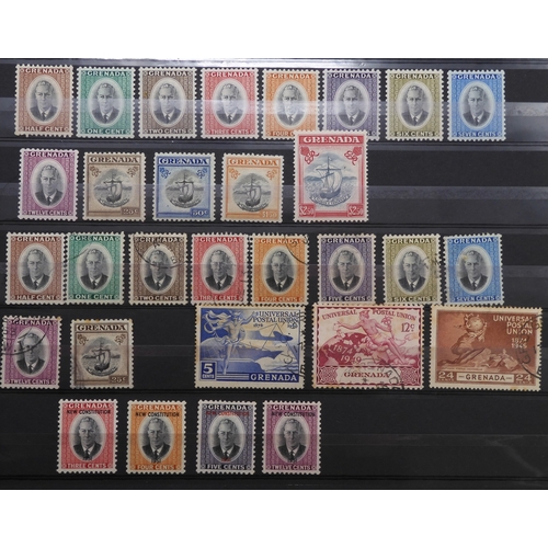 7178 - GRENADA various&nbsp;Victorian mint and used to include tet-beche 1d double pair and tete-beche 6d, ... 