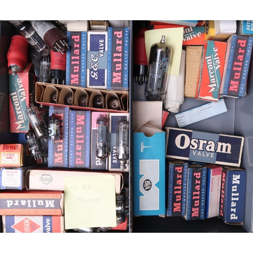8060 - A Large quantity of Valves organised in a large metal cabinetPlease note: This lot is sold as seen. ... 