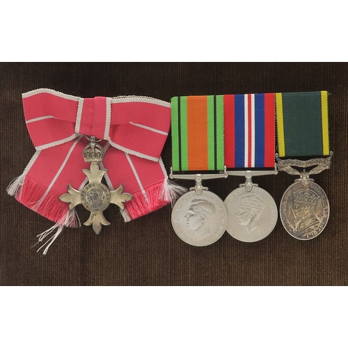 2501 - A WW2 M.B.E. MEDAL GROUP OF FOURAwarded to 192193 (Temporary) Senior Commander Margaret Alicia Cowel... 
