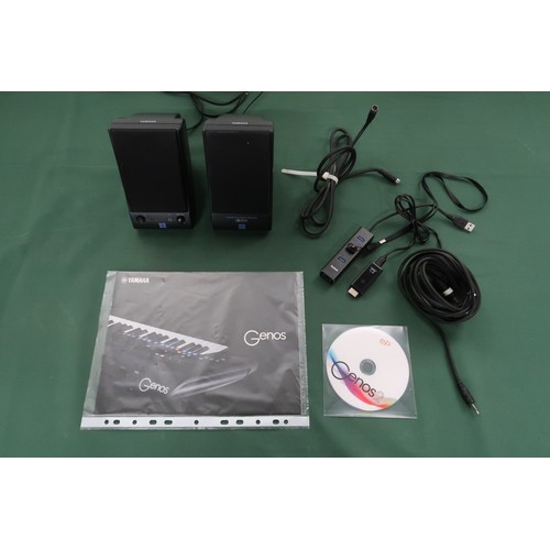 2604 - A YAMAHA GENOS2 76-KEY ARRANGER WORKSTATION KEYBOARD with an instruction manual and CD, and a Yamaha... 
