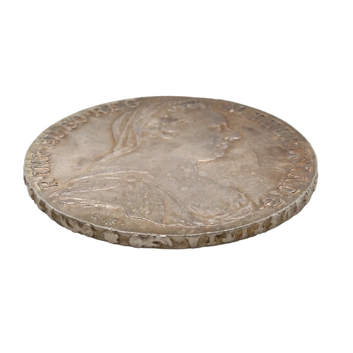 5031 - Maria Theresa (1740-1780) 1 Thaler Posthumous 1780ObverseBust of Empress Maria Theresia of Habsburg ... 