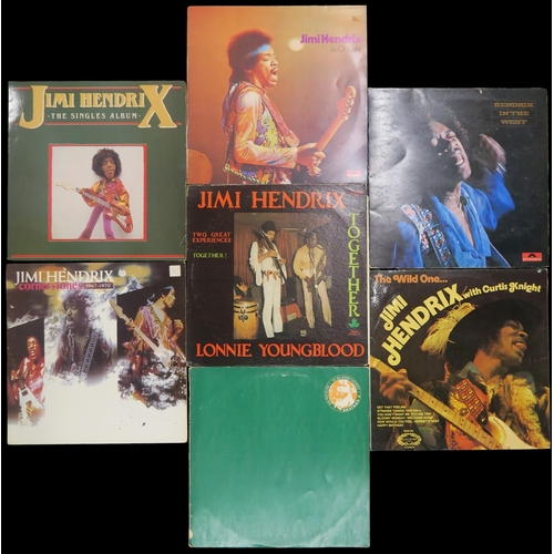JIMI HENDRIXa lot of 7 Jimi Hendrix LP vinyl records (7);Jimi