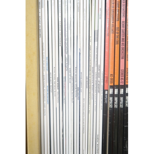 8016 - JAZZA good collection of Jazz LP vinyl records, primarily still sealed on Impulse and Verve Records ... 