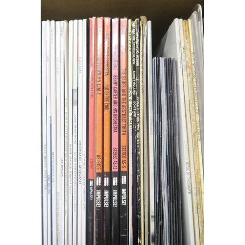 8016 - JAZZA good collection of Jazz LP vinyl records, primarily still sealed on Impulse and Verve Records ... 