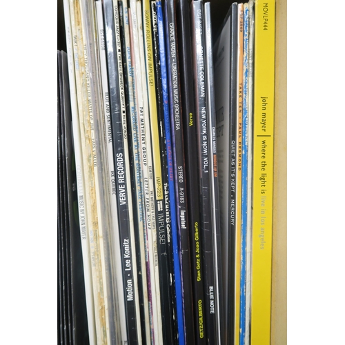 8016 - JAZZA good collection of Jazz LP vinyl records, primarily still sealed on Impulse and Verve Records ... 