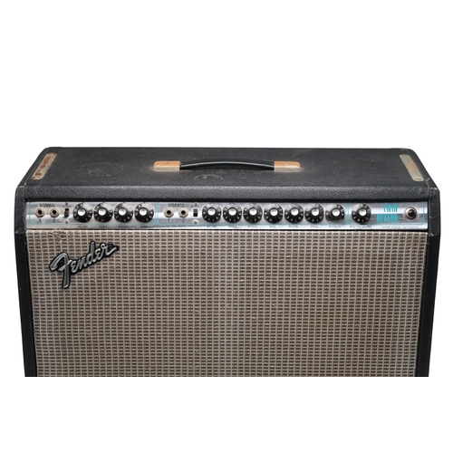 8043 - A FENDER TWIN REVERB 'SILVER FACE' GUITAR AMPLIFIER c. 1973serial number B05615, made by Fender Musi... 