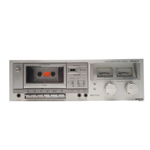 8048 - VINTAGE RECEIVER & CASSETTE SYSTEMTo include;Sanyo RD 5035 Stereo Cassette DeckSanyo JCX 2150 St... 