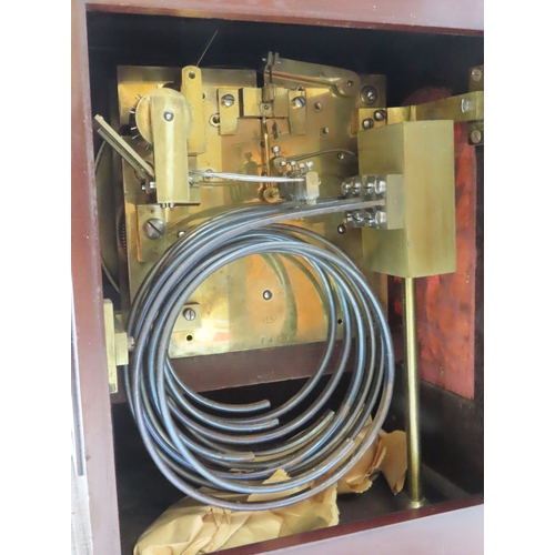 2161 - A REGENCY MAHOGANY WESTMINSTER CHIMING BRACKET CLOCKwith inlaid brass detail, the silvered dial with... 