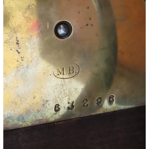 2161 - A REGENCY MAHOGANY WESTMINSTER CHIMING BRACKET CLOCKwith inlaid brass detail, the silvered dial with... 