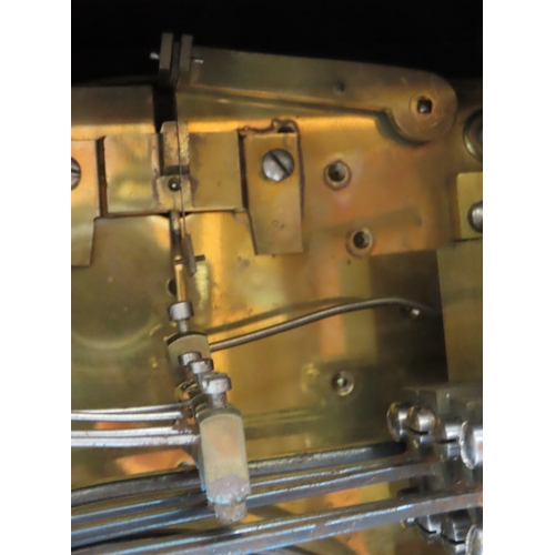 2161 - A REGENCY MAHOGANY WESTMINSTER CHIMING BRACKET CLOCKwith inlaid brass detail, the silvered dial with... 