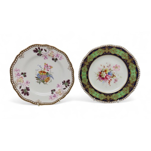 2190 - A WORCESTER PRESS-MOULDED STRAP FLUTE FLORAL SAUCEBOATwith crescent mark, a First Period Worcester I... 