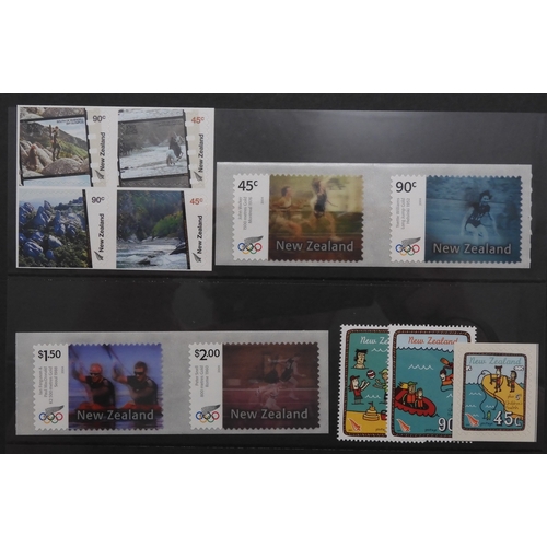 7033 - New Zealand. Collection of Unmounted Mint Stamps and Miniature Sheet for New Zealand , a large quant... 