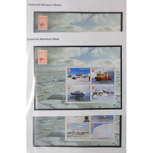 7034 - New Zealand. Small Box containing the remainder of the large New Zealand Collection. With large quan... 