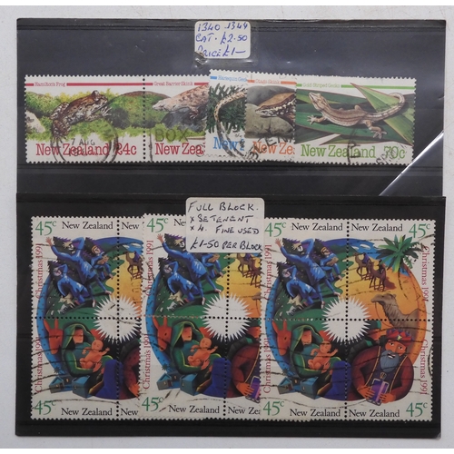 7034 - New Zealand. Small Box containing the remainder of the large New Zealand Collection. With large quan... 