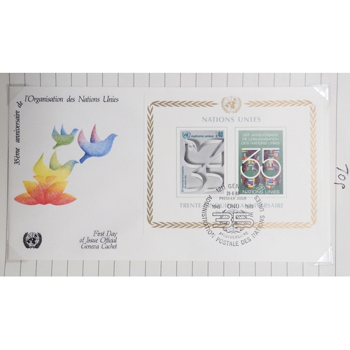 7036 - Box with World Stamps etc Inc. 4 Approval Books with noted 1983 & 4 French Red Cross Booklets, P... 