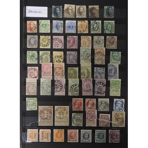 Collection of mainly European Stamps in Brown Excellent Stock Book ...