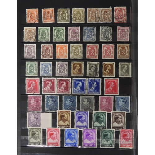 Collection of mainly European Stamps in Brown Excellent Stock Book ...