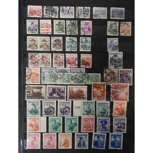 Collection of mainly European Stamps in Brown Excellent Stock Book ...