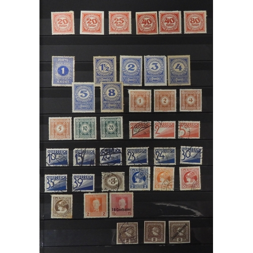Collection of mainly European Stamps in Brown Excellent Stock Book ...