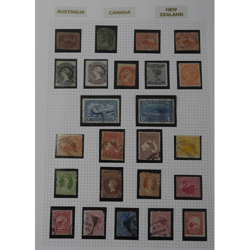 7056 - Commonwealth Collection on 19 pages inc. good Ceylon with SG 48 & 61 mint, Chalon Heads tu 2/- u... 