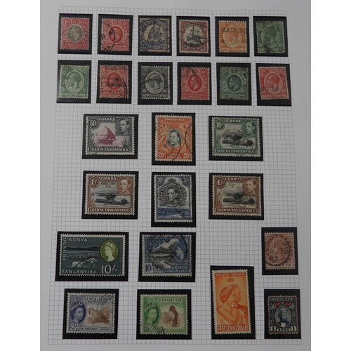 7056 - Commonwealth Collection on 19 pages inc. good Ceylon with SG 48 & 61 mint, Chalon Heads tu 2/- u... 