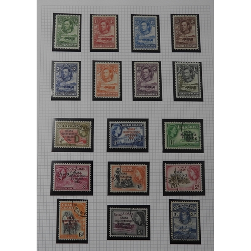 7056 - Commonwealth Collection on 19 pages inc. good Ceylon with SG 48 & 61 mint, Chalon Heads tu 2/- u... 