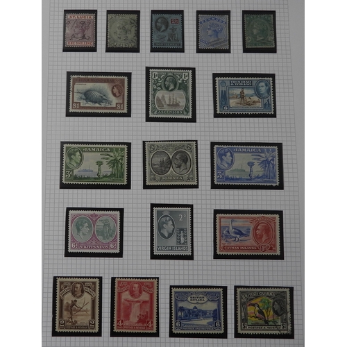 7056 - Commonwealth Collection on 19 pages inc. good Ceylon with SG 48 & 61 mint, Chalon Heads tu 2/- u... 