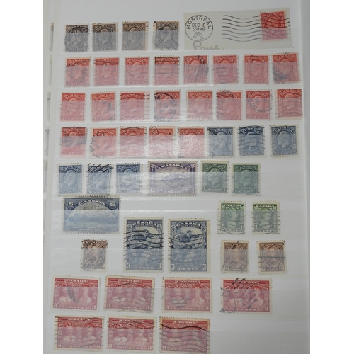 7058 - Canada Collection in a Green Lighthouse Stock Book Mainly used from Queen Victoria Small Heads to QE... 